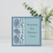 Wedding Vows Renewal (Beaded) Invitation (Standing Front)