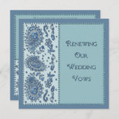 Wedding Vows Renewal (Beaded) Invitation (Front/Back)