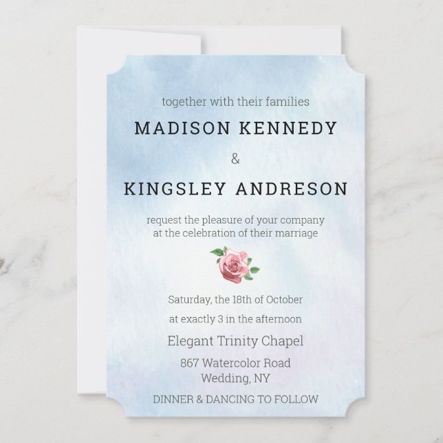 Wedding Vows Spectacular Floral Love Living Invitation (Front)