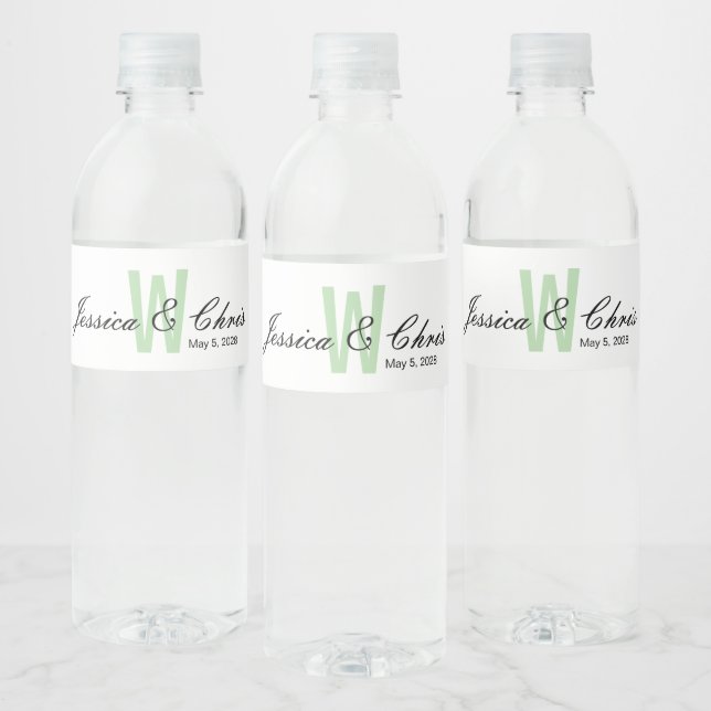 Wedding Water Bottle Label 004 (Bottles)