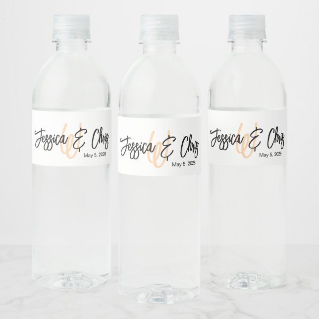 Wedding Water Bottle Label 014 (Bottles)