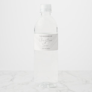 Wedding Water Bottle Label Set