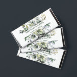 Wedding Watercolor Greenery Wedding Green Hershey Bar Favors<br><div class="desc">Modern Elegant Watercolor Botanical Greenery Chocolate Bar Wedding Favors include eucalyptus leaves,  green botanical foliage,  dusty blue leaves and other beautiful botanical greenery. Green Text.</div>