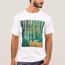 Wedding Watercolor woodland landscape