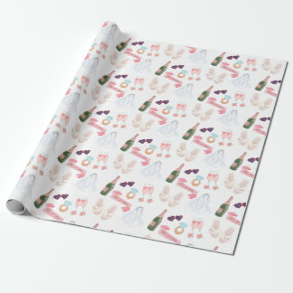 Wedding Watercolor Wrapping Paper
