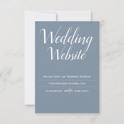 Wedding Website Card