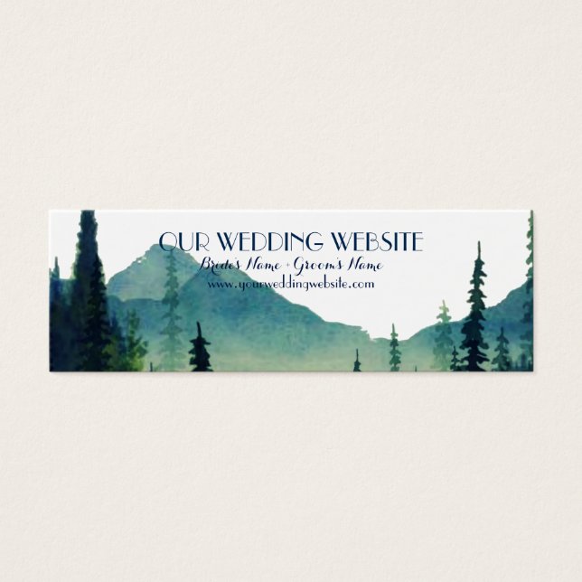 Wedding Website Cards - Camping Wedding (Front)