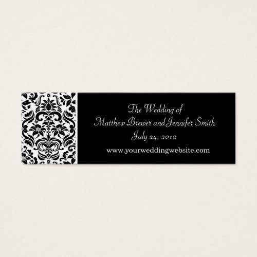 Wedding Website Information Cards Business Card