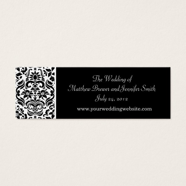 Wedding Website Cards Invitation Insert (Front)