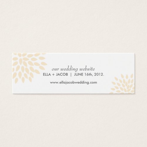 Wedding Website Cards // Posh Petals // Vanilla Business Cards