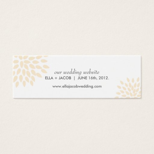 Customizable Wedding Website Cards // Posh Petals // Vanilla Business Cards