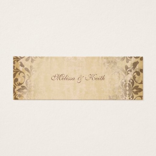 Customizable Wedding Website Cards {Toffee} Business Card