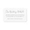 Wedding Website Enclosure Card | Online RSVP Cards