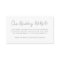 Wedding Website Enclosure Card | Online RSVP Cards