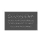 Wedding Website Enclosure Card | Online RSVP Cards