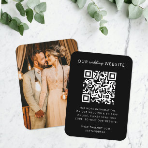 Wedding Website Enclosure Card   QR Code RSVP