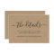Wedding Website Enclosure Card - Rustic Kraft
