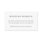 Wedding Website Enclosure Card | Smart RSVP Insert