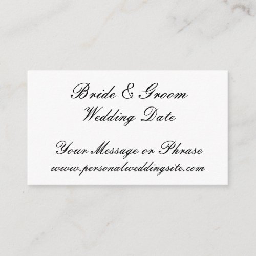 Wedding Website Insert Card for Invitations Wedding Website Insert Card for Invitations