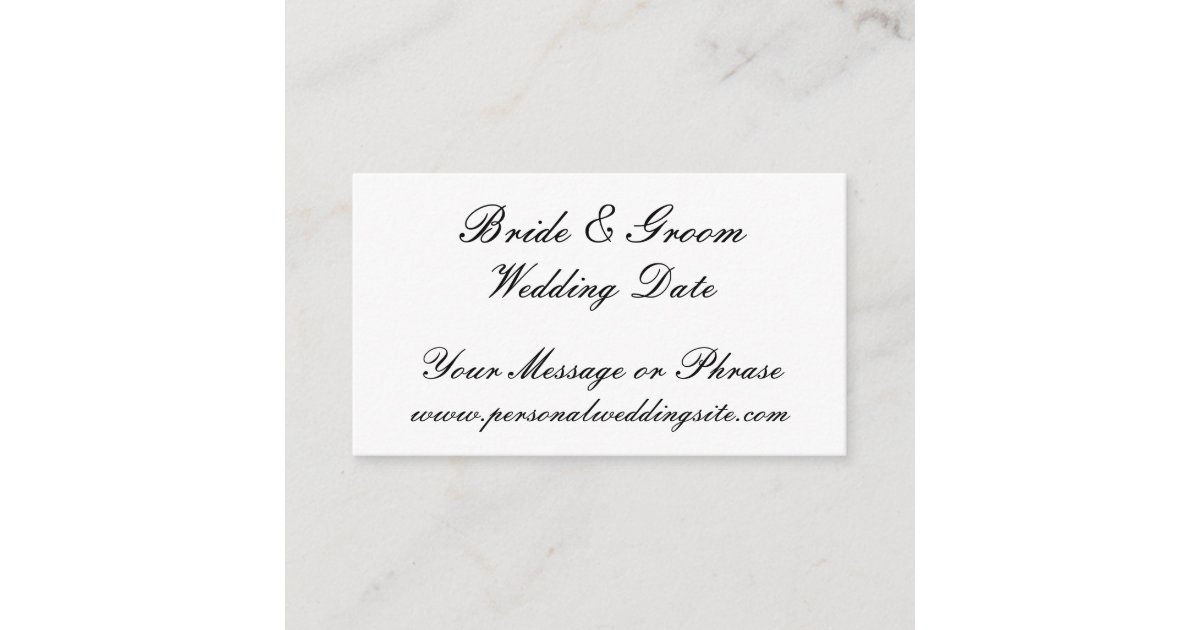 Wedding Website Insert Card for Invitations Zazzle.com