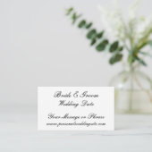Wedding Website Insert Card for Invitations (Standing Front)