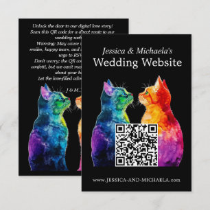🌈 Wedding website Purrfectly Yours: Purrfectly  Enclosure Card