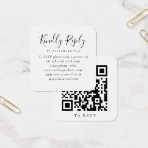 Wedding Website QR Code RSVP