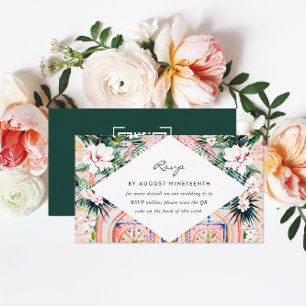 Wedding Website QR Code Scan Enclosure Card