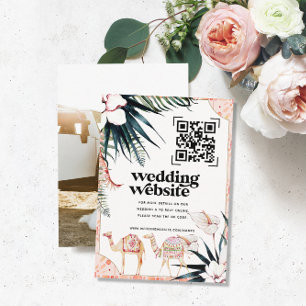 Wedding Website   QR Code Scan Photo Enclosure Card