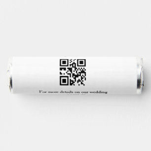 Wedding website rsvp q r code add name text thr breath savers® mints