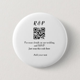 Wedding website rsvp q r code add name text thr button