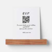 Wedding website rsvp q r code add name text thr
