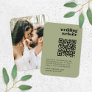 Wedding Website | RSVP QR Code Photo Retro Enclosure Card