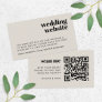 Wedding Website | RSVP Scannable QR Code Retro Enclosure Card