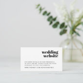 Wedding Website | RSVP Scannable QR Code Retro Enclosure Card | Zazzle