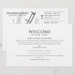 Wedding Week Welcome Map Card - CUSTOM for Shannon | Zazzle