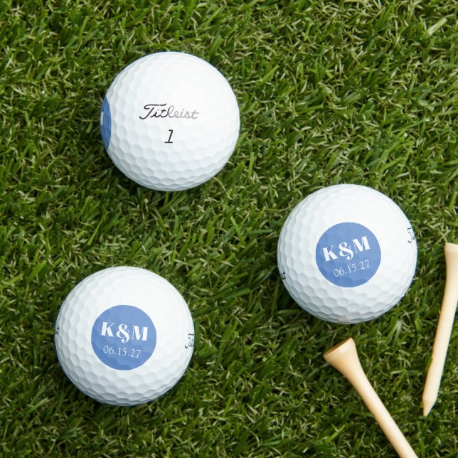 Wedding Weekend Date to Remember Golf Balls (Insitu Grass)