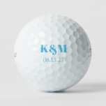 Wedding Weekend Date To Remember Golf Balls at Zazzle