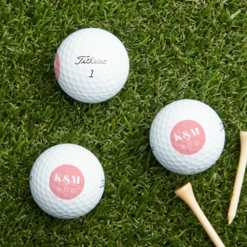 Wedding Weekend Date to Remember Golf Balls