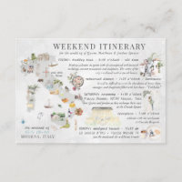 Wedding Weekend in Italy Itinerary Card