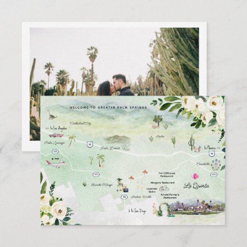 Wedding Weekend in La Quinta | Itinerary Card