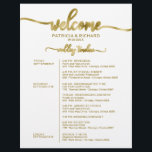 Wedding Weekend Itinerary Simple Chic Timeline<br><div class="desc">Wedding Weekend Itinerary Simple Chic Timeline Cards</div>