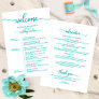 Wedding Weekend Itinerary Simple Chic Timeline Invitation