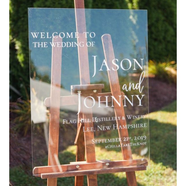 Wedding Welcome  Acrylic Sign (Creator Uploaded)