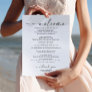 Wedding Welcome And Itinerary Letter 8.5 x 11  Letterhead