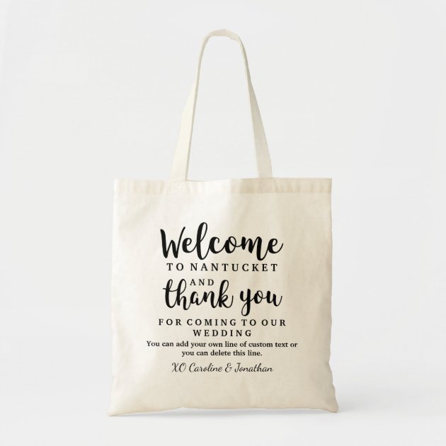 thank you bags for wedding guests