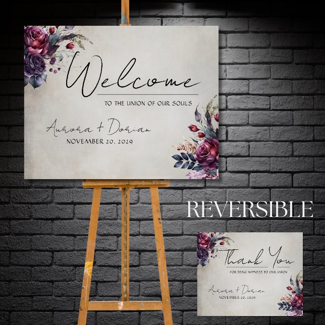 Wedding Welcome AND Thank You Sign Foam Board (Creator Uploaded)