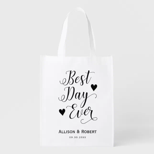 Wedding Bag, Best Day Ever Tote Bag Zazzle