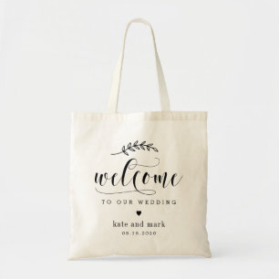 Wedding Welcome Bag EDITABLE COLOR Rustic Elegance