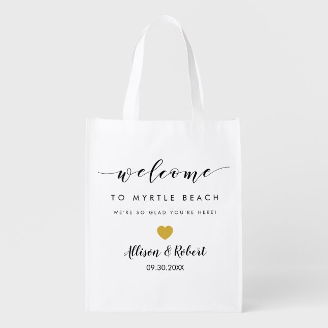 Wedding Welcome Bag for Destination Treats (Front)